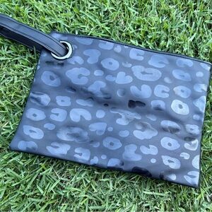 Stylish Black Leopard Print Clutch